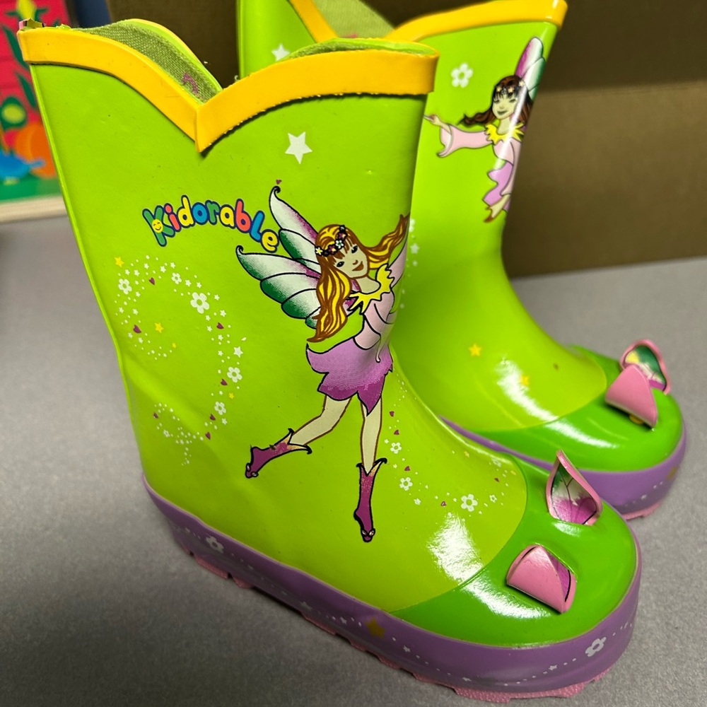 Kidorable Pink and Purple Rain Boots